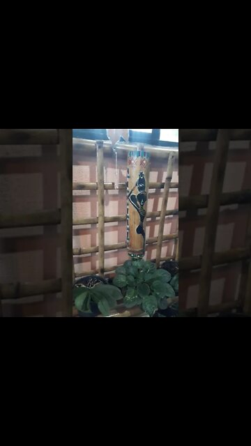 canto do gato, arranhador painel de bambu