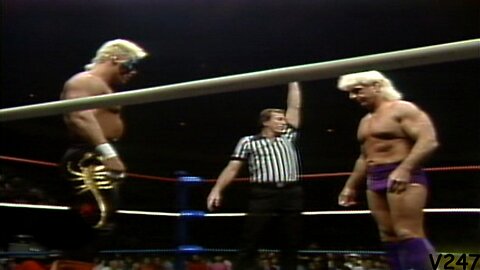 Ric Flair vs Sting Clash Of The Champions 1988 Highlights