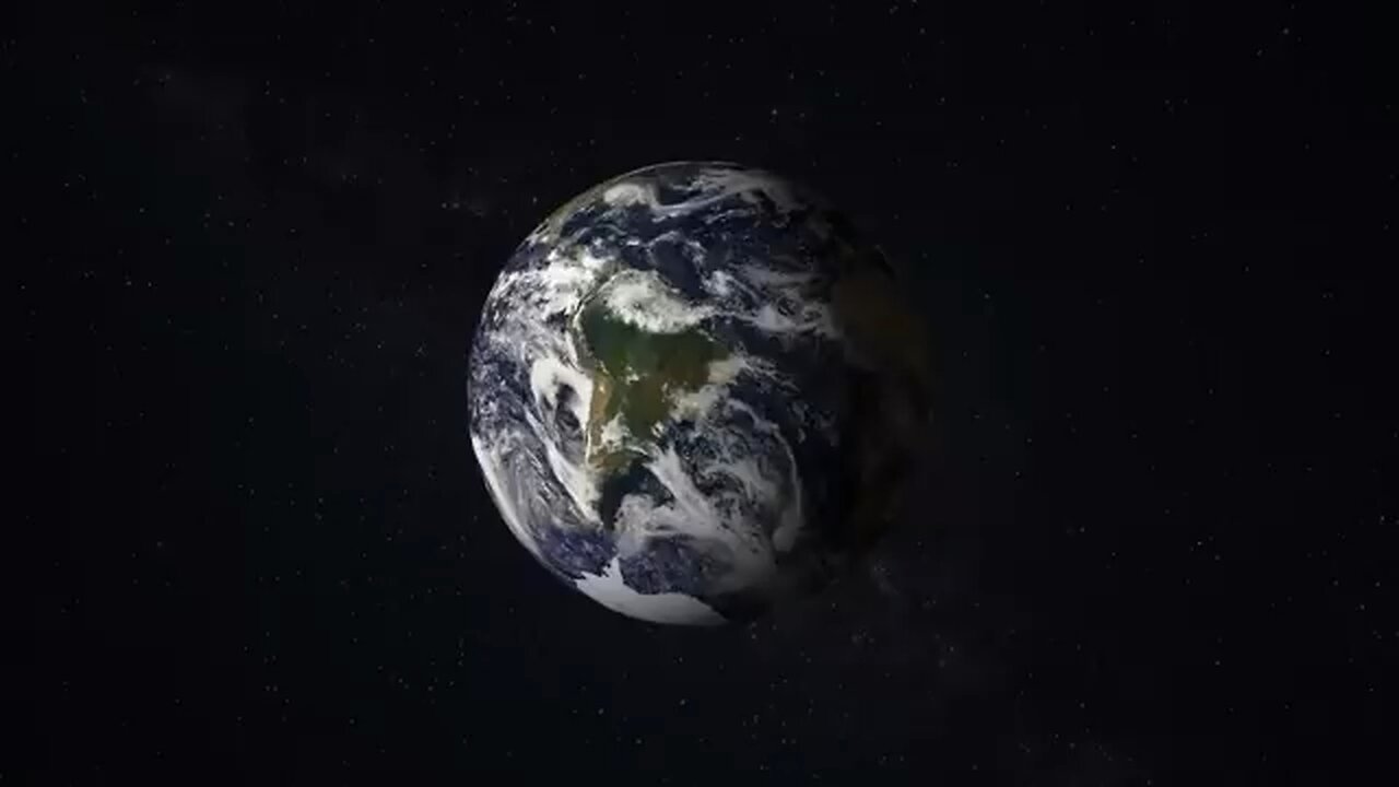 Earth rotating in space 🌎