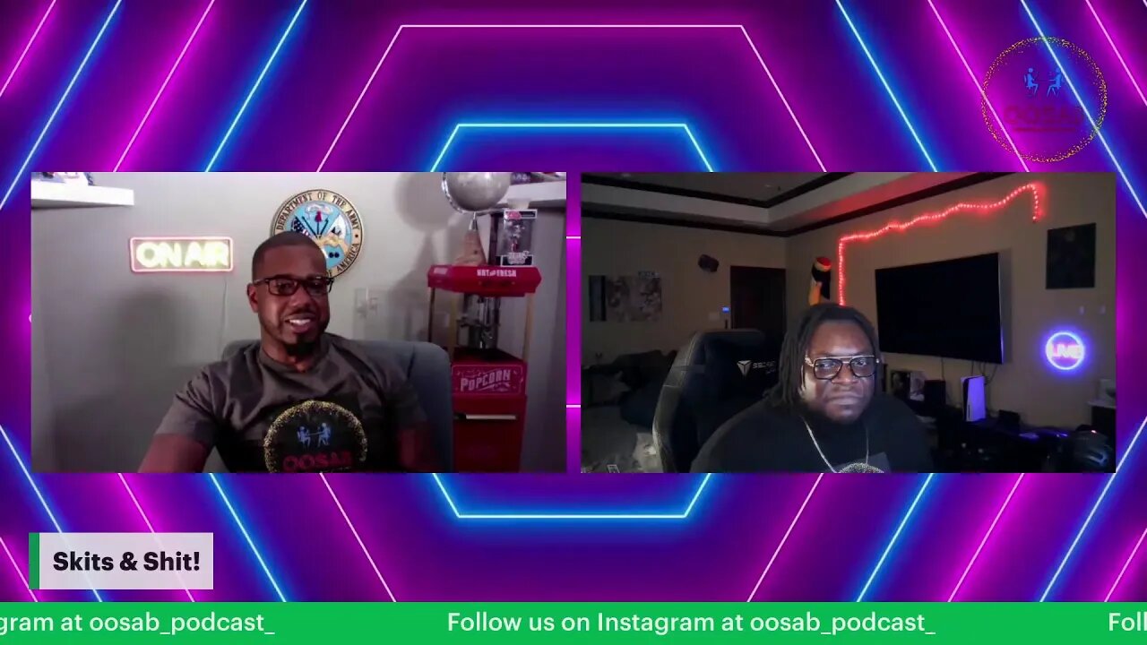 OOSAB: Live-Steam EP:25 Sesame Street Scandal, Guilty Pleasures , Free Game, Random S*** Talk …