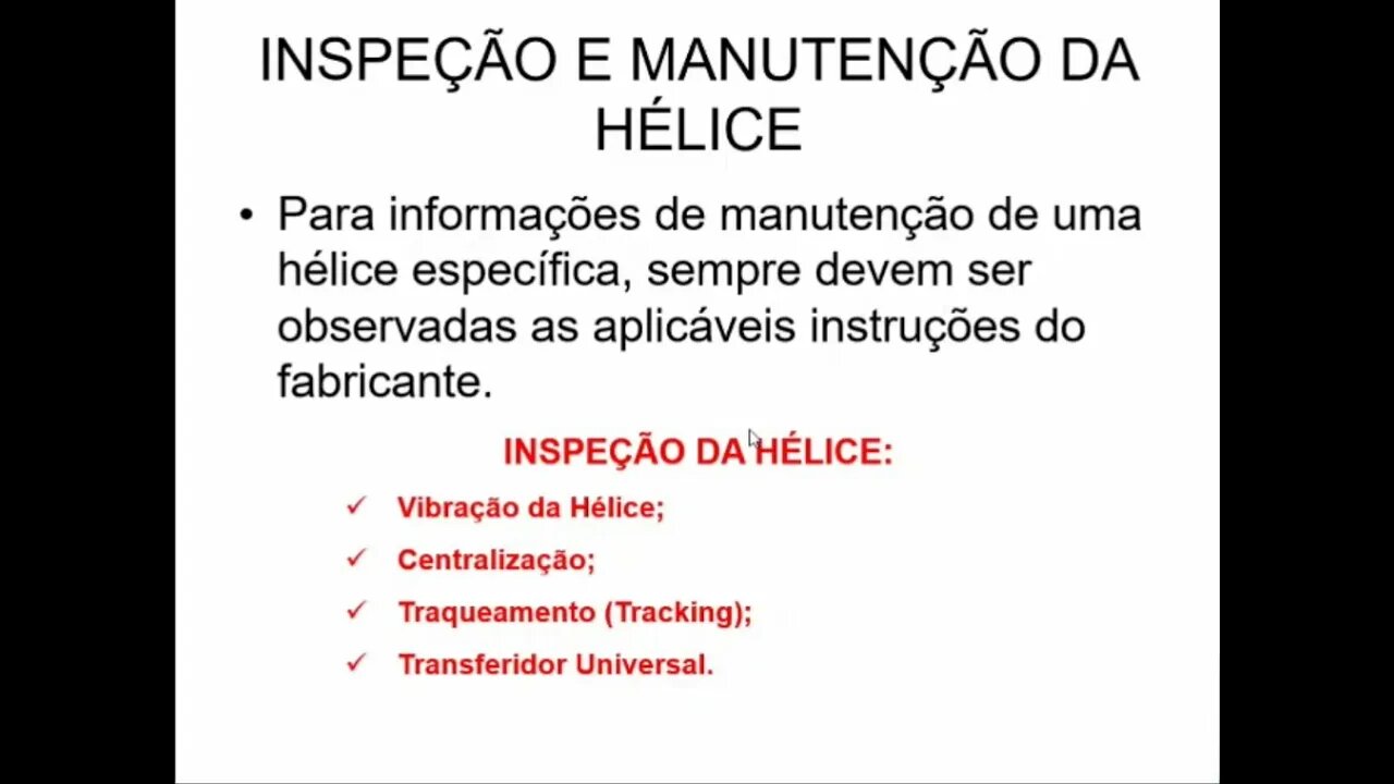 Inspeção e Manutenção de Hélices - Parte 1