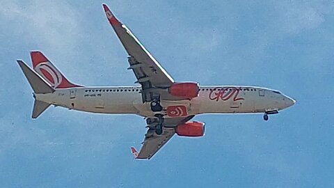 Boeing 737-800 PR-GUL coming from São Paulo to Fortaleza