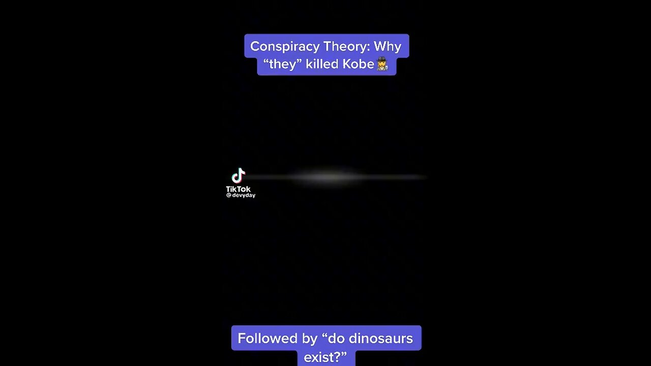 Conspiracy theory why Kobe die👁️😳