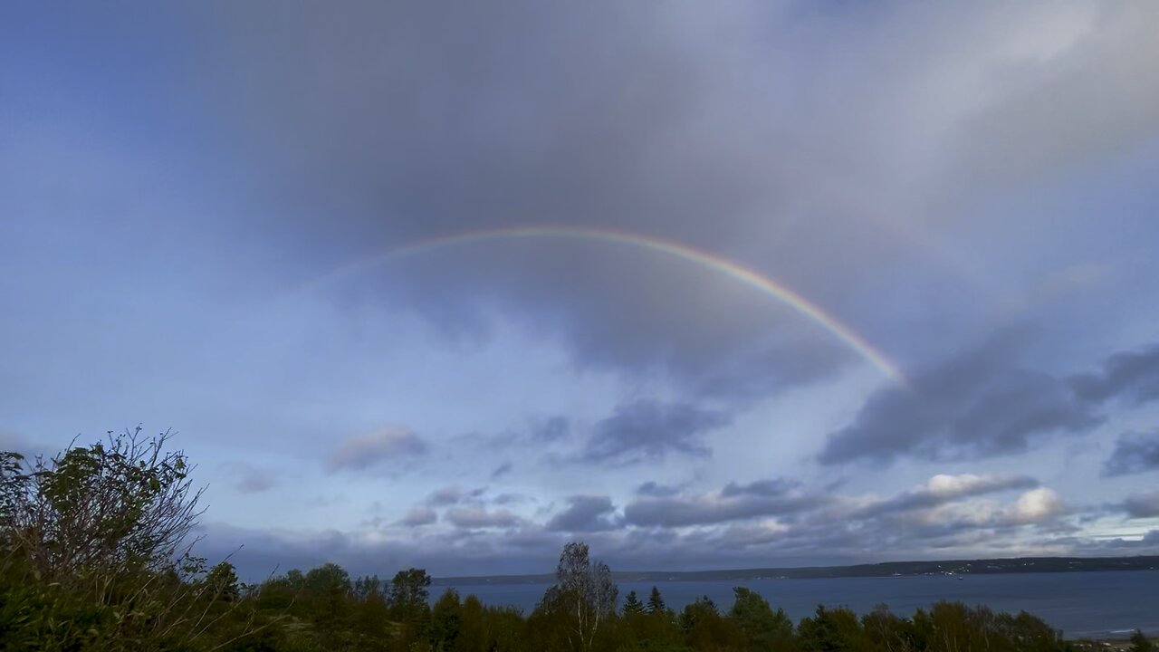 Full Rainbow From the Northside Cape Breton Island