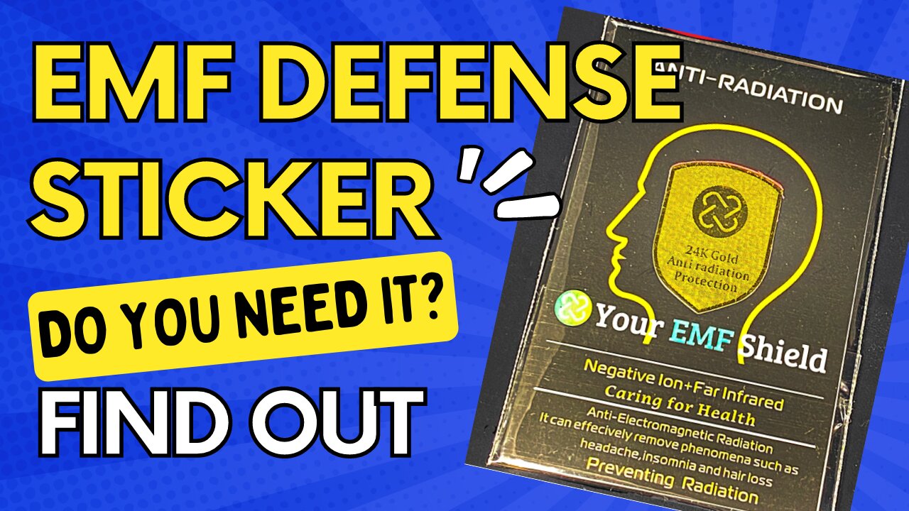 PROTECT YOURSELF AND YOURS! EMF DEFENSE STICKER