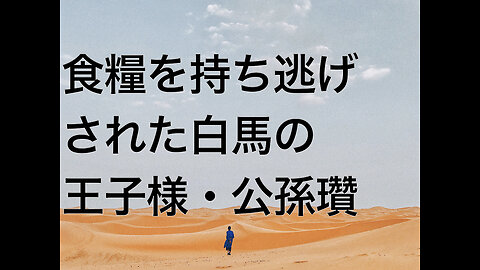 食糧を持ち逃げされた白馬の王子様・公孫瓚