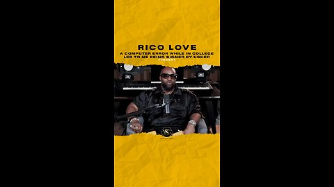 #ricolove A computer error while in college led to me being signed by #usher 🎥 @RnBMoneyPodcast