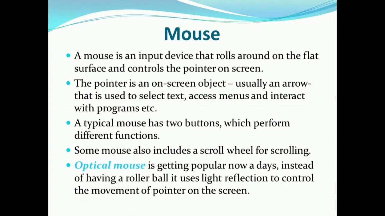 Computer 8th Lecture2 Mouse