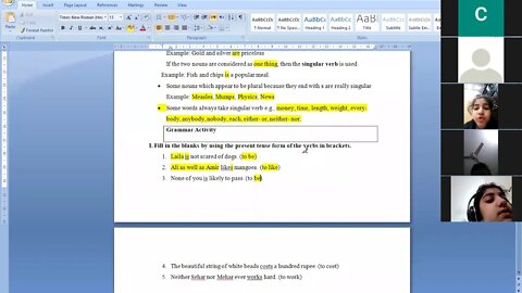 Zoom Online English B Class IV 7 12 2020