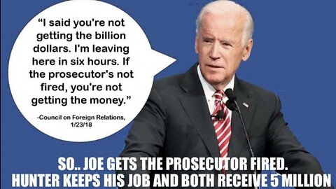 Fired Ukrainian Prosecutor Breaks Silence, EXPOSES Joe: "Biden TOOK BRIBES! He Is Corrupt" 8-26-23 B