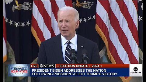 Biden guarantees a "peaceful and orderly" transfer of power