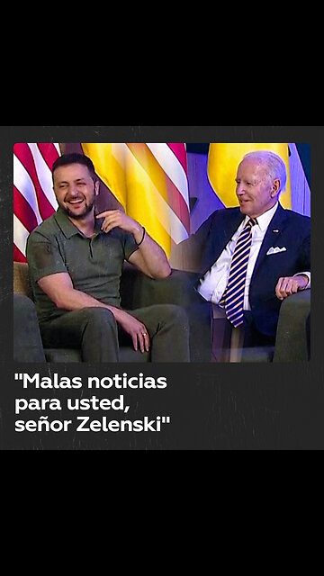 "Malas noticias para usted": Biden inicia reunión con una broma dirigida a Zelenski