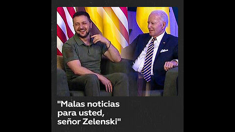 "Malas noticias para usted": Biden inicia reunión con una broma dirigida a Zelenski