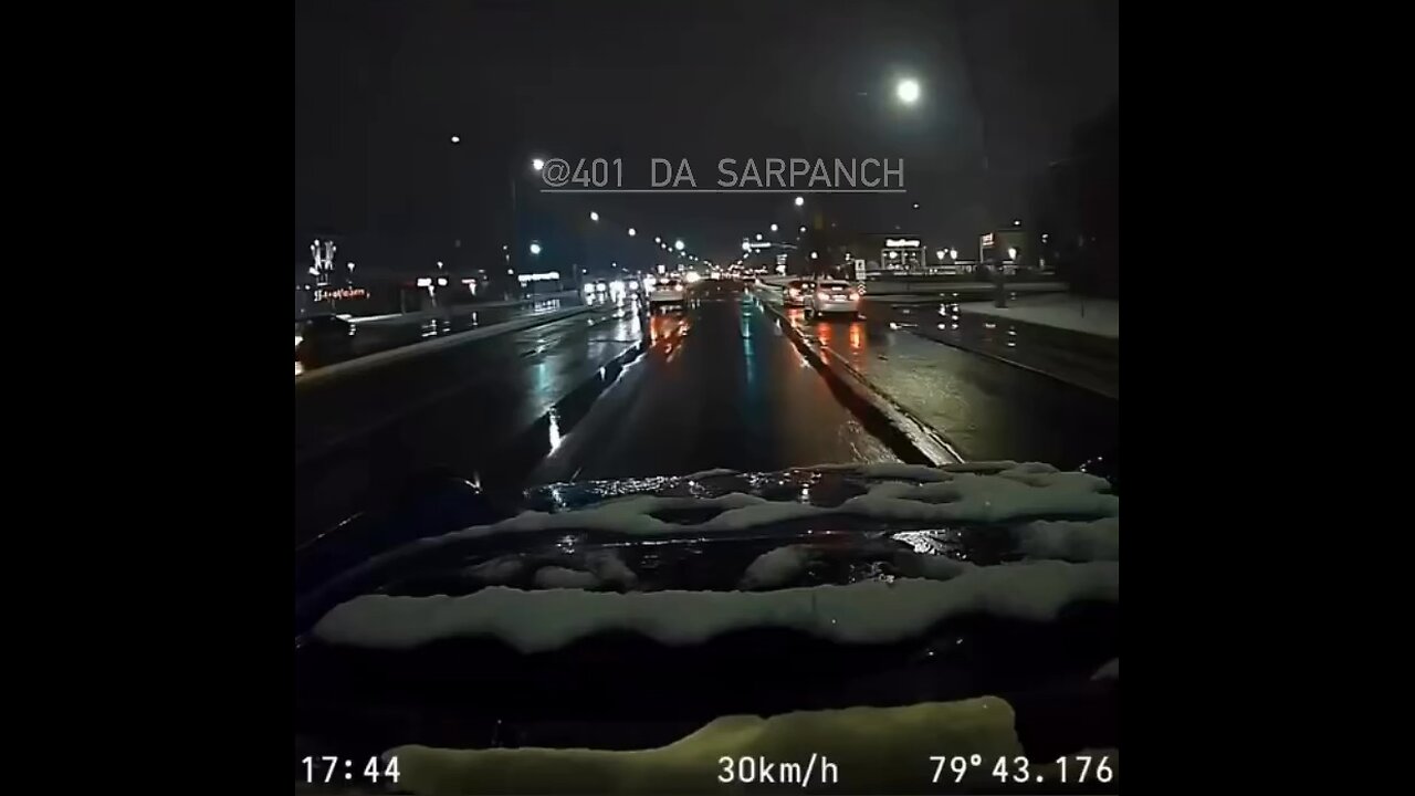 Pedestrian Almost Hit By Car