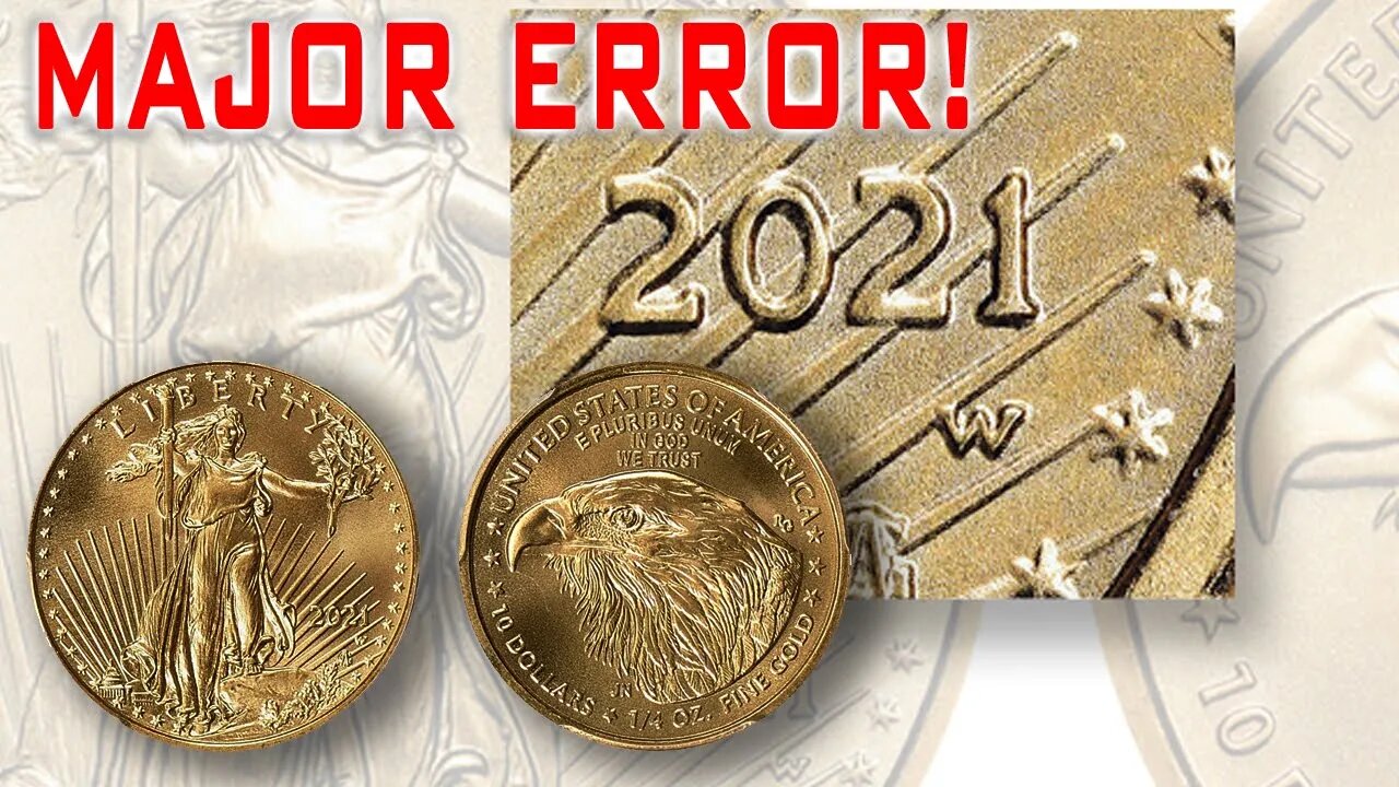 MAJOR Error In 2021 Gold Eagle Coins! A Secret I Can't Tell YET