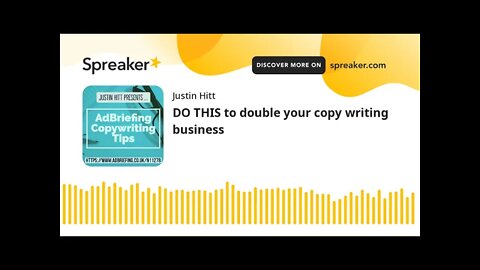 DO THIS to double your copy writing business