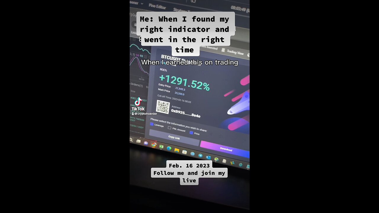 When I found out a great indicator.