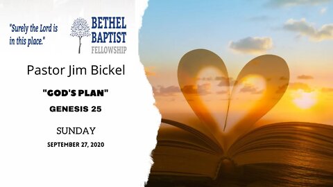 "God's Plan" - Sunday Service 10:00 AM