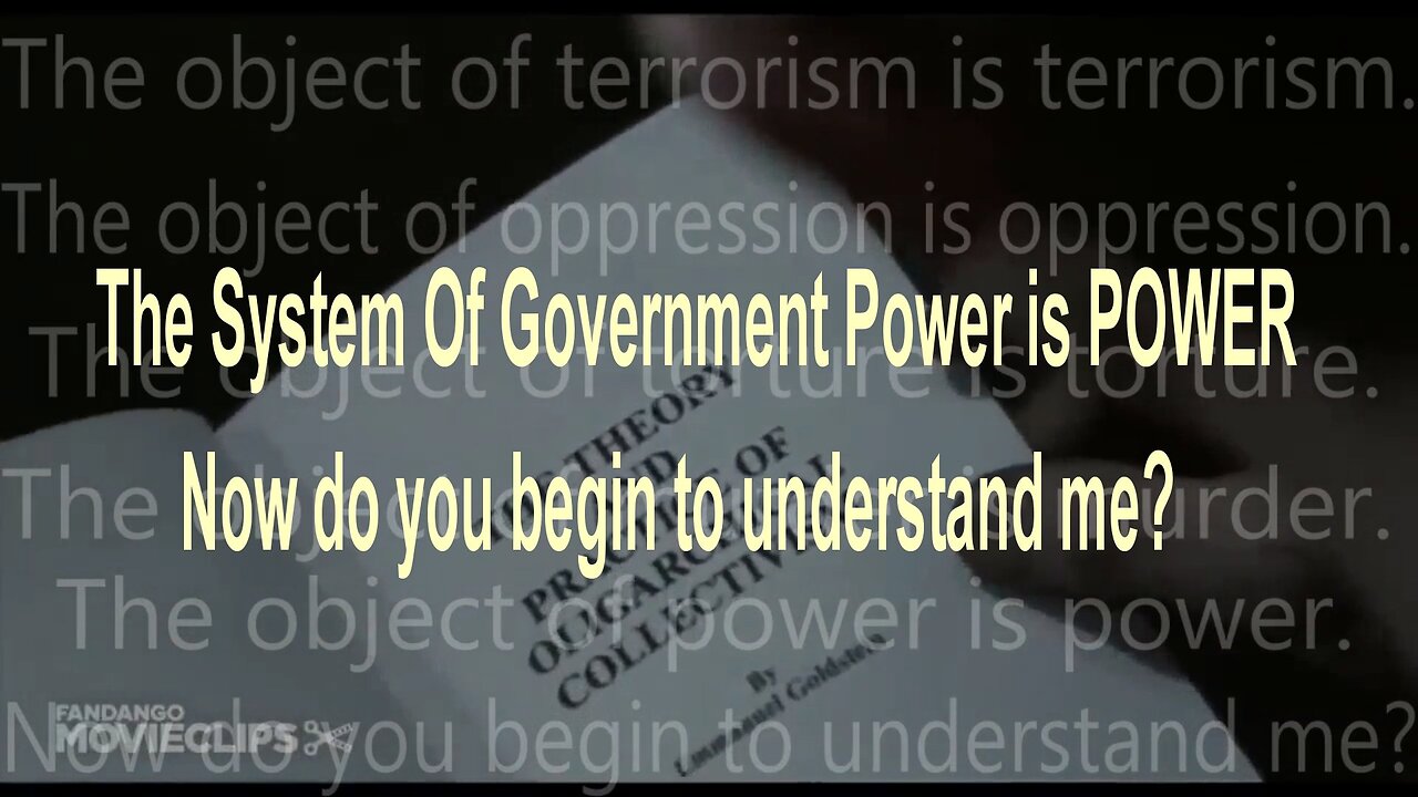 GOVERNMENT AND THOSE WHO CONTROL GOVERNMENT, ARE THE MOST MONSTROUS TERRORISTS OF ALL TIME