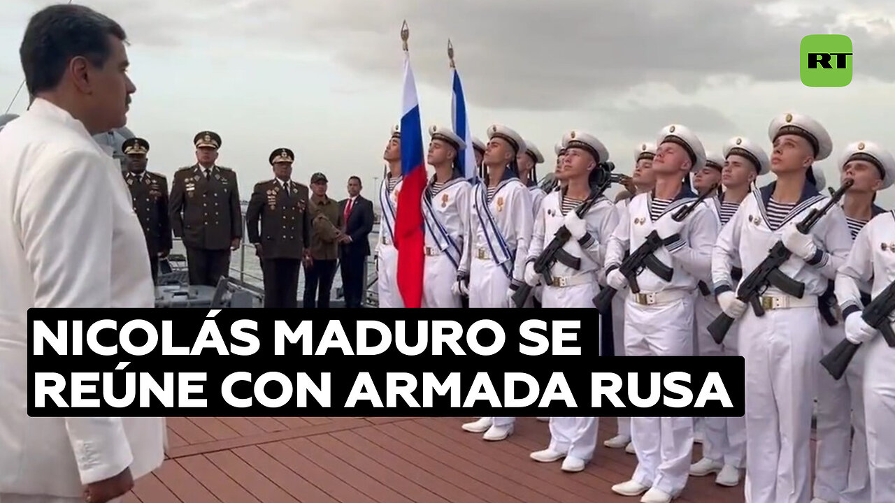 Maduro visita un buque de la Armada rusa llegado a Venezuela