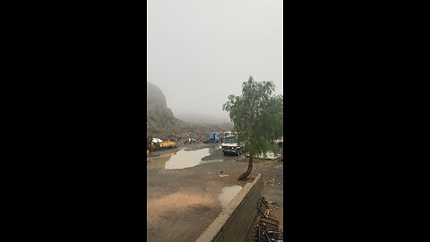 timelap rain in taif ksa