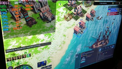 Age of Empires III (parte 5) na APU AMD A10 RX425-BB Quad Core da Maxsun + IGP Radeon R6.