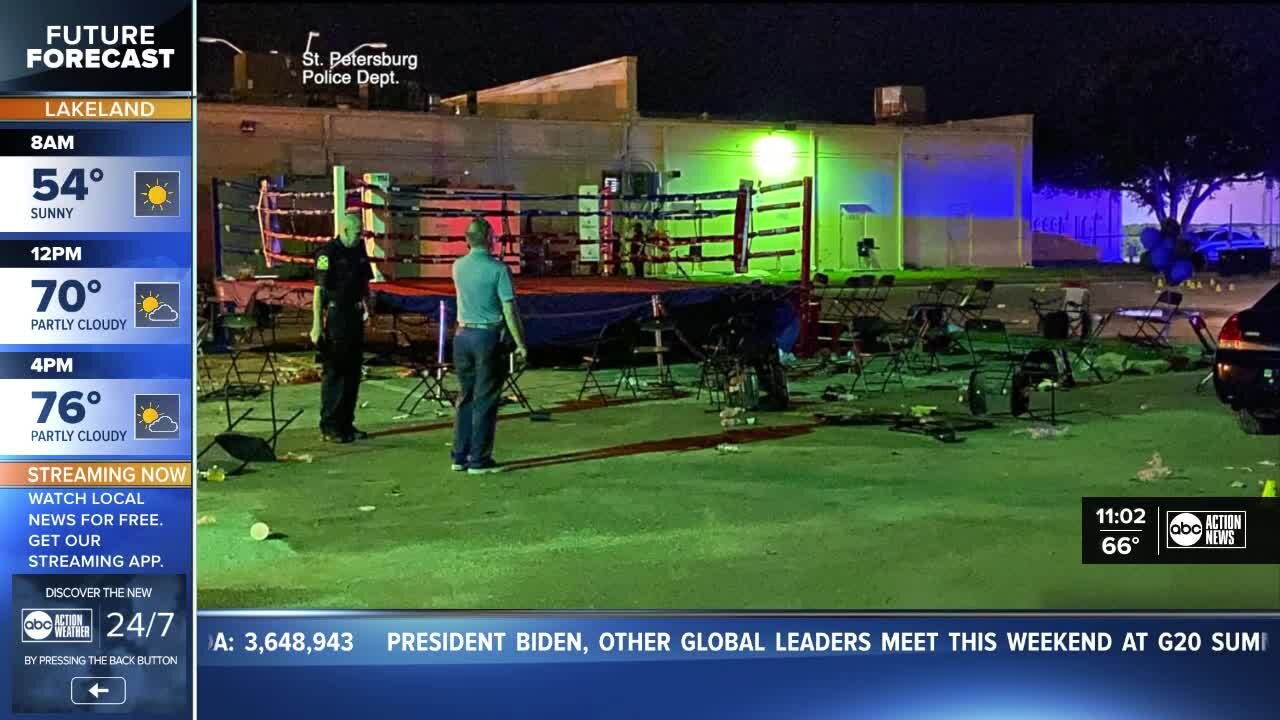 1 dead, 4 others injured following shooting at 'Guns Down, Gloves Up' boxing event in St. Pete