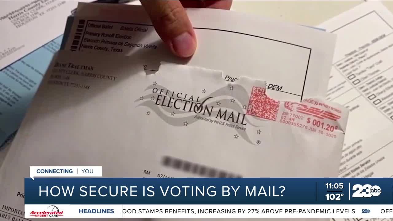 Officials discuss the safety of mail in ballots