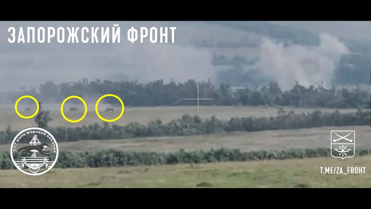 The defeat of another column of Ukrainian infantry fighting vehicles in the Zaporozhye direction