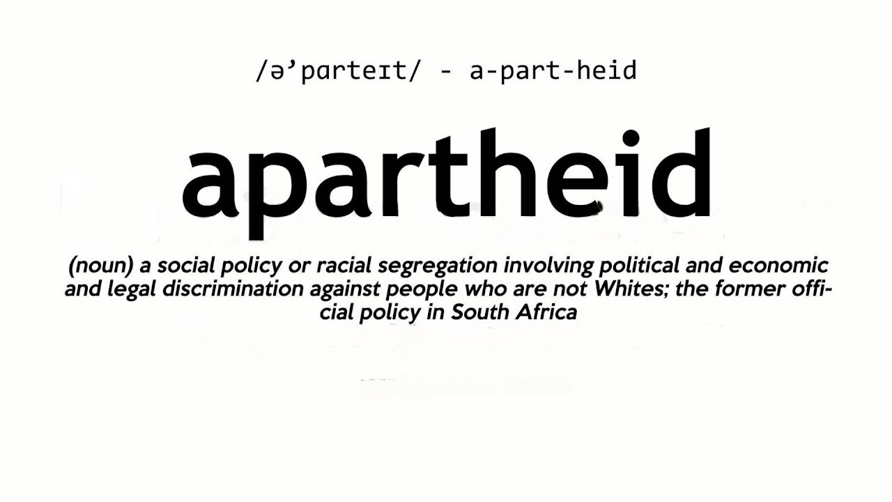 apartheid /apart· heid, ə-ˈpärˌ -tāt, -tīt/ n. : racial segregation