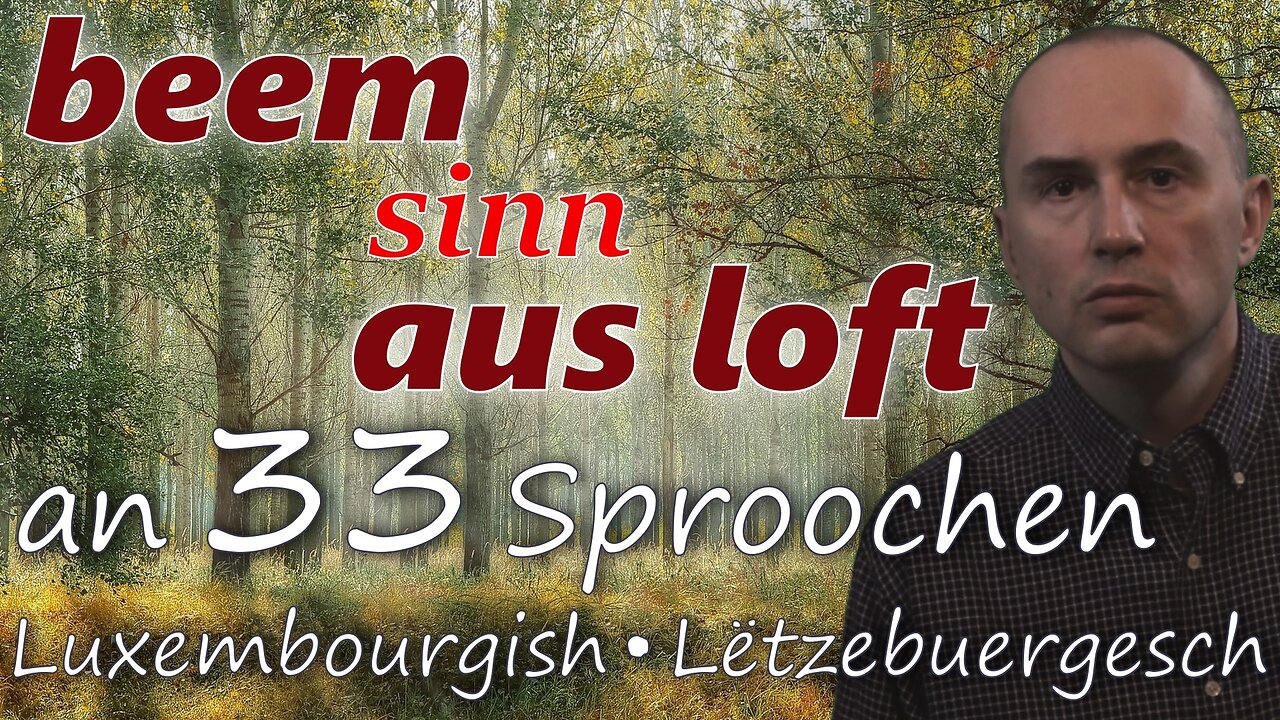 Trees Are Made of Air - in LUXEMBOURGISH & other 32 languages (popular biology)