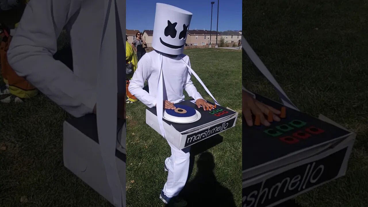 Marshmello kid's costume is awesome!