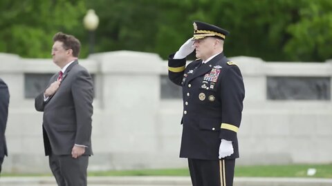 President Trump and Melania Trump Visit the World War II Memorial