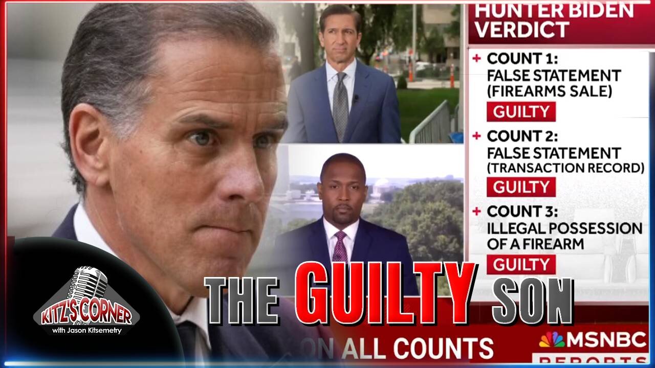 MSNBC sadden by Hunter Biden's GUILTY Verdict read