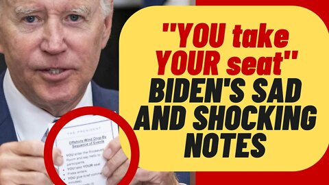 BIDEN'S SAD Step-By-Step Notecard Instructions For Everything