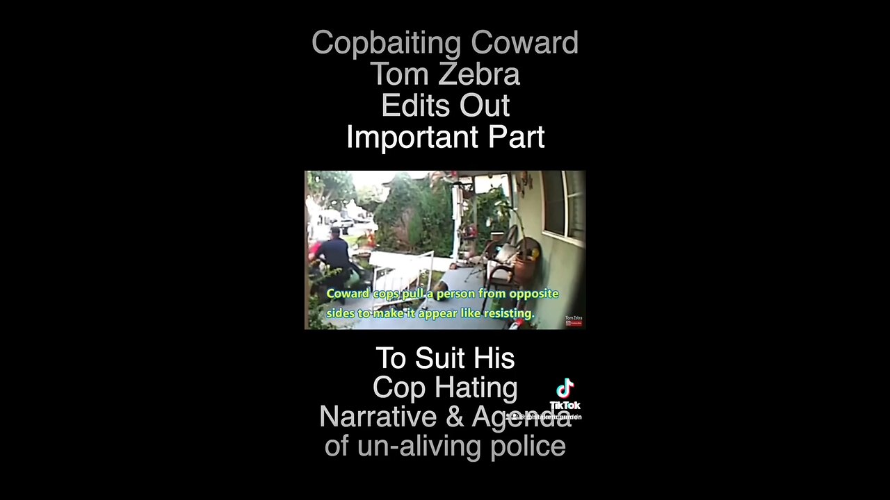 Copwatch weirdo daniel saulmon edits out important part