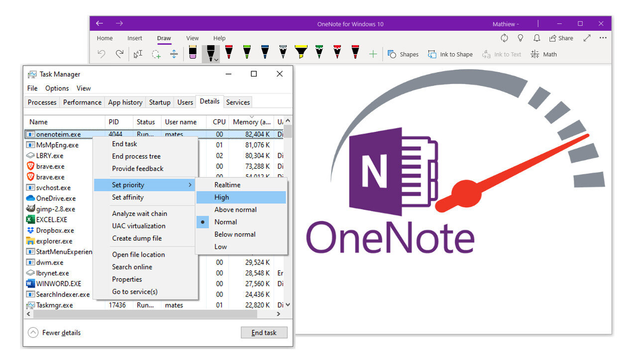 🔧Fix OneNote Screen Blinking on Windows 10 + Increasing Task Priority