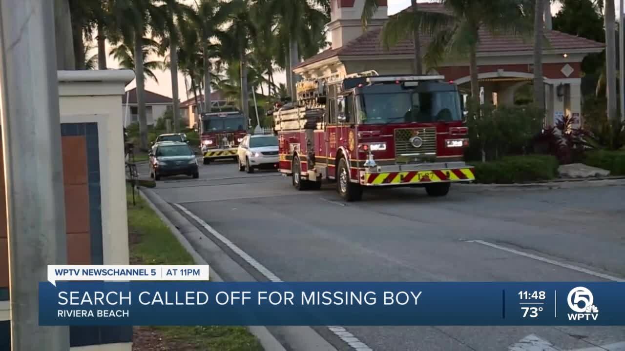 Police call off search for missing boy in Riviera Beach