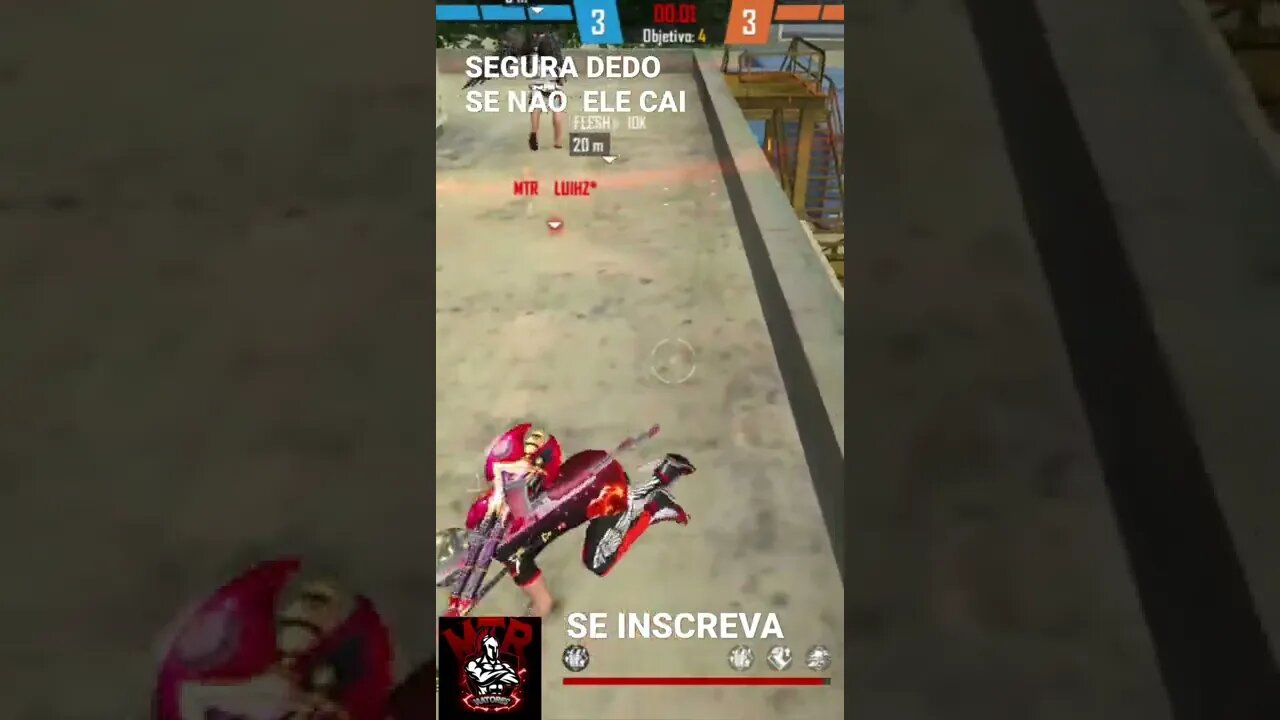 SEGURAR DEDO: UMA ARTE ODIADA PELOS JOGADORES DE X1 DE FREE FIRE.