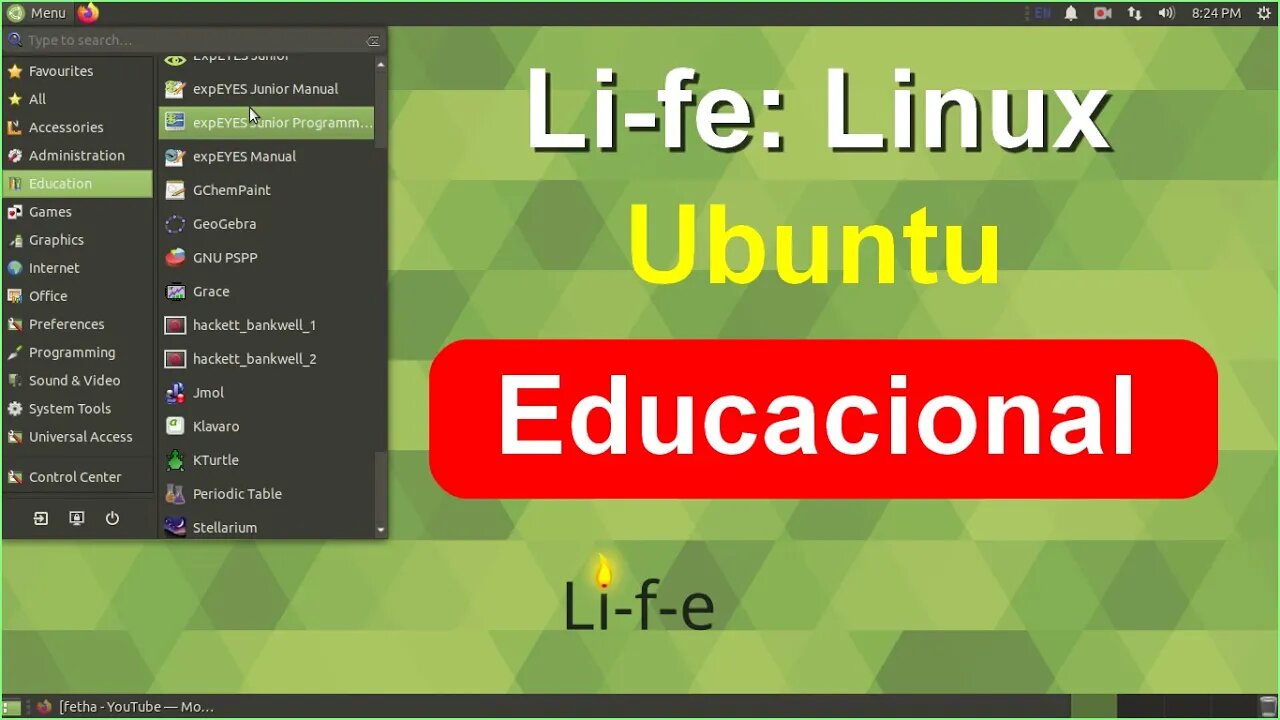 Li-fe: Linux Distro Ubuntu gratuita para Educação.