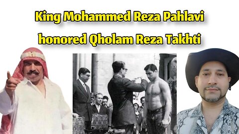 King Mohammed Reza Pahlavi honored Qholam Reza Takhti