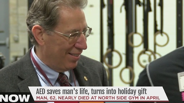 AED saves manâs life, turns into holiday gift