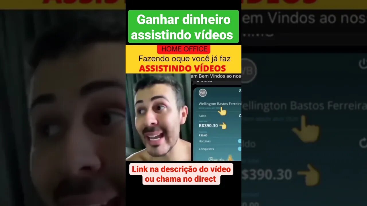 GANHAR DINHEIRO ASSISTINDO VÍDEOS