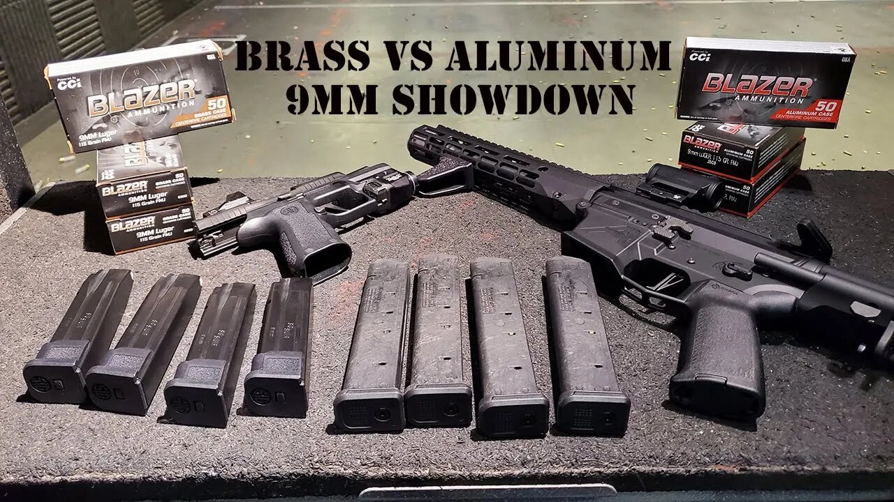 Brass vs Aluminum. 9mm Showdown. Who ya got?