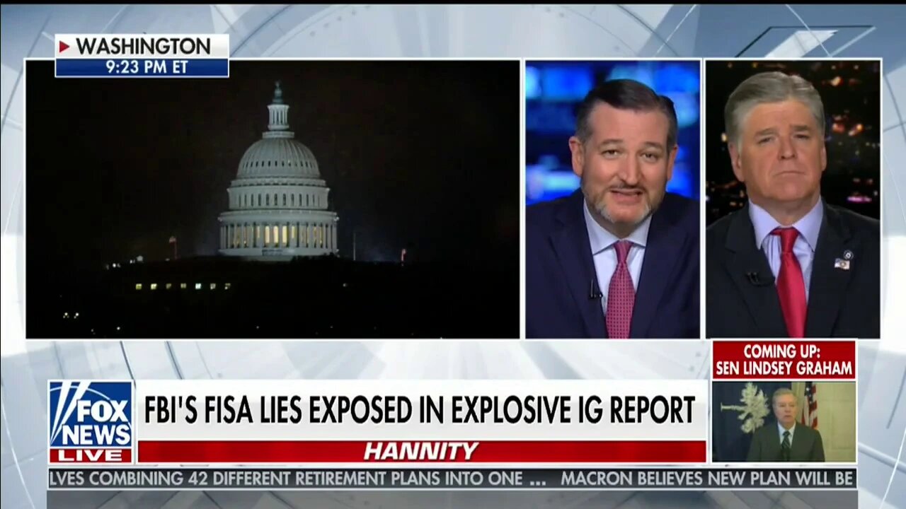 Sen. Cruz Discusses Impeachment and the Inspector General's FISA Findings on the Hannity Show