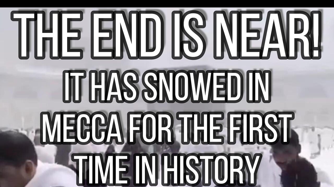 It has snowed in Mecca for the first time in history!