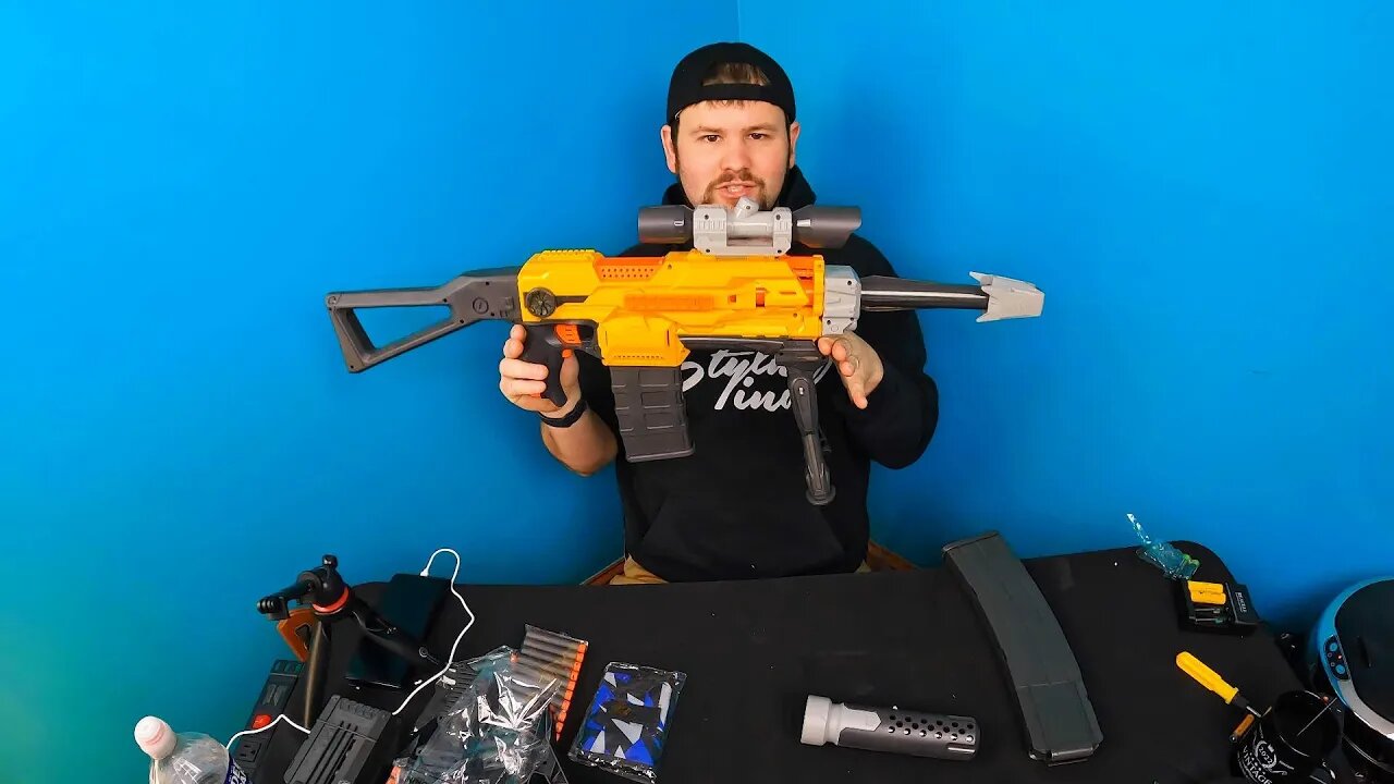 Unboxing: 4k Short VErz Video Only The Gun in Action, TASKQWIK Fully Motorized Blaster