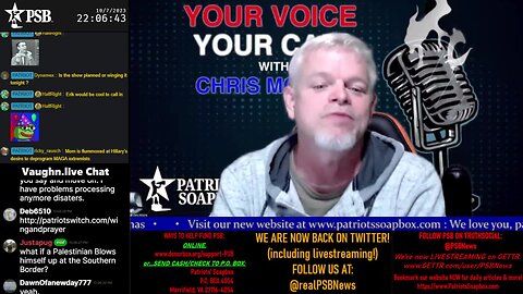 2023-10-07 22:00 EDT - Your Voice, Your Call: with Chris Moore