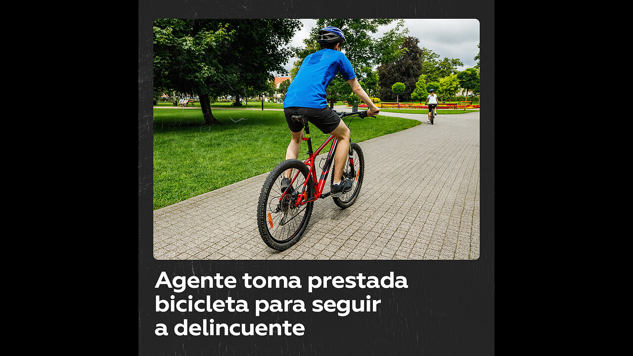 Maniobra de película: policía cambia un auto por una bicicleta para perseguir a un delincuente