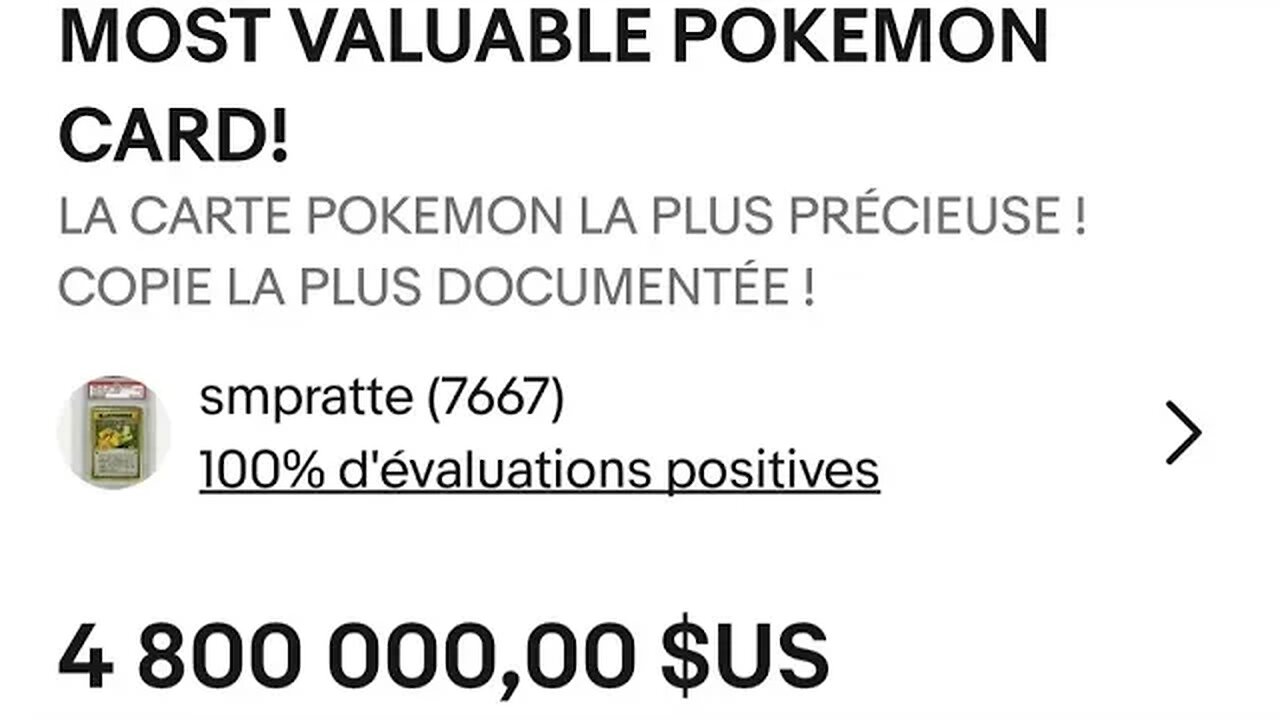 Esse Pokémon vale 4 milhões de USD você acredita?